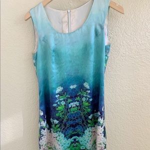 Silky dress (no tags or material tags) fits like a small